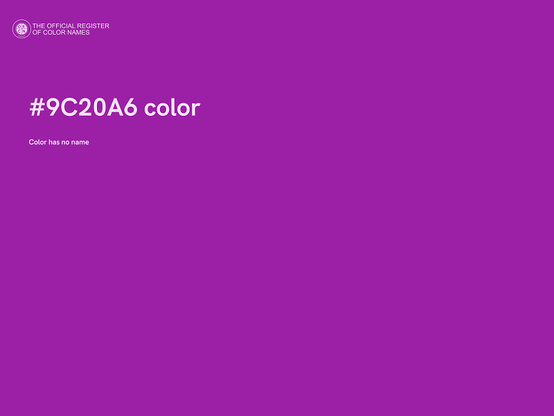 #9C20A6 color image