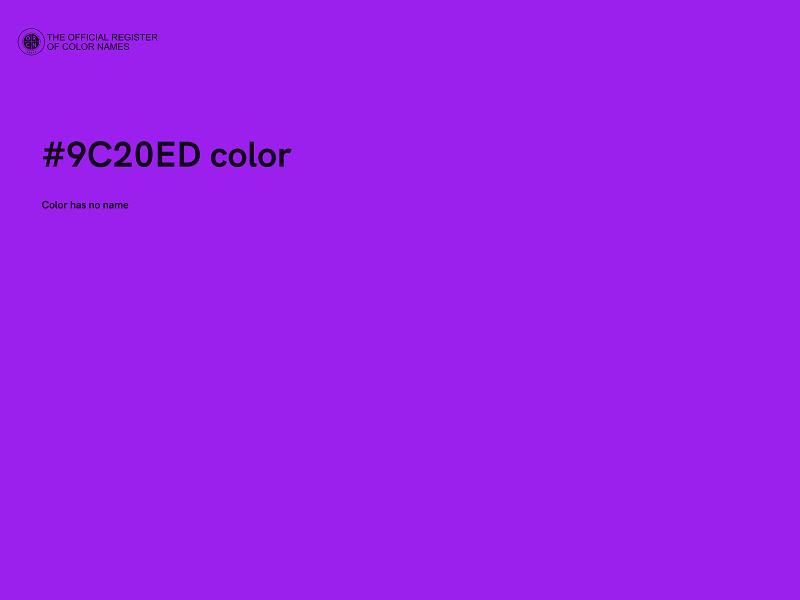 #9C20ED color image