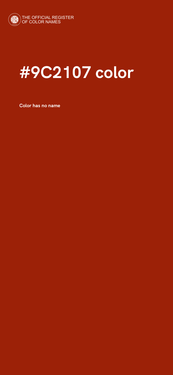 #9C2107 color image