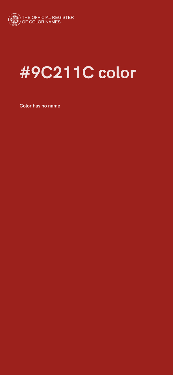 #9C211C color image