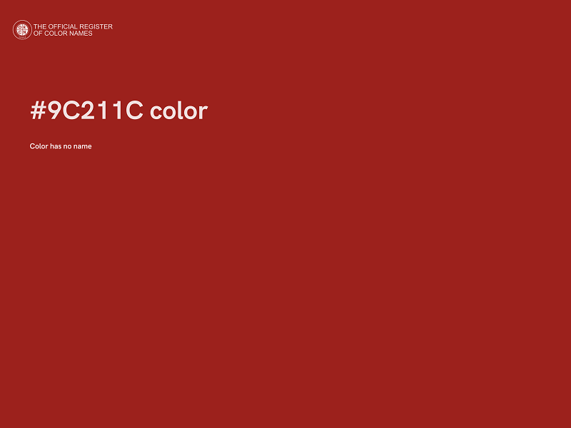 #9C211C color image