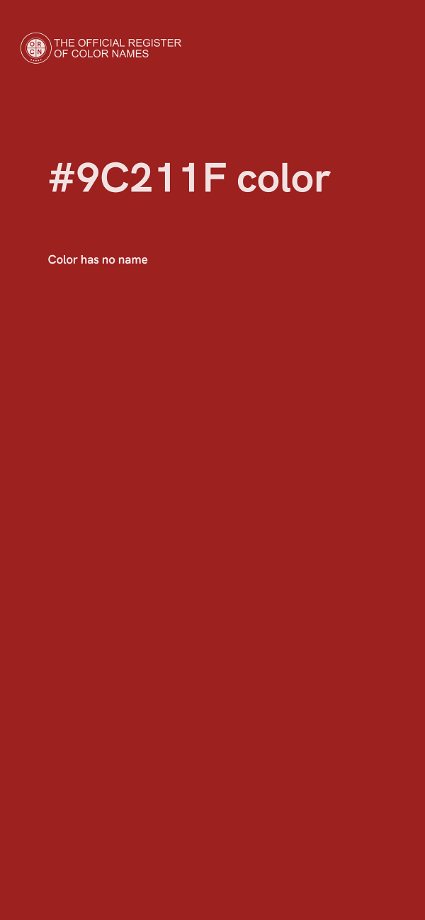 #9C211F color image