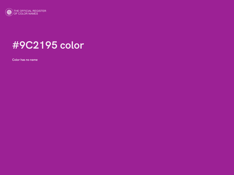 #9C2195 color image