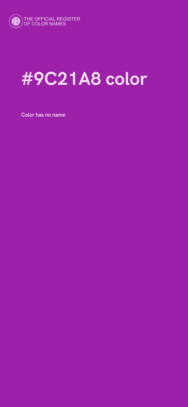 #9C21A8 color image