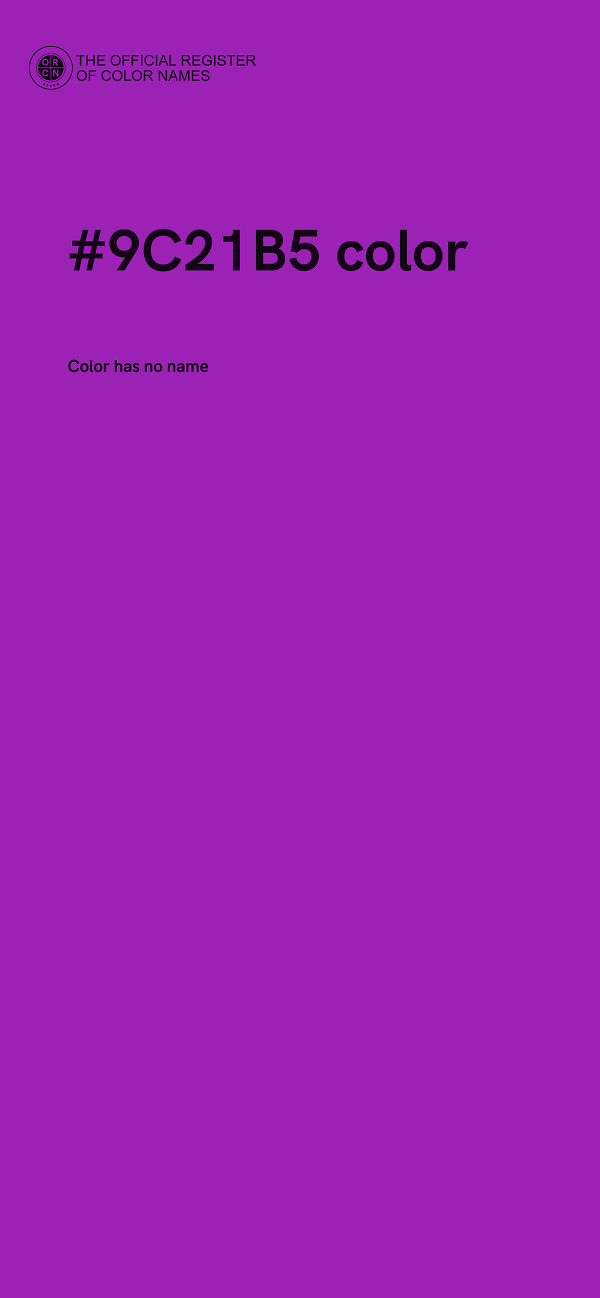 #9C21B5 color image