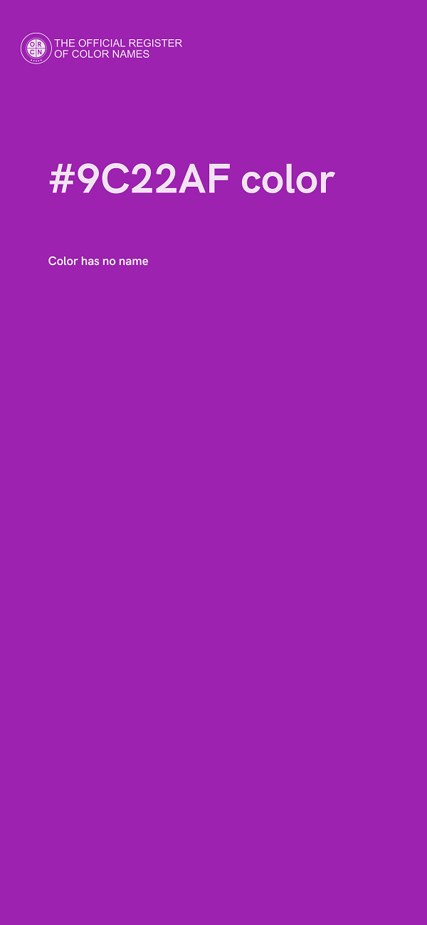 #9C22AF color image