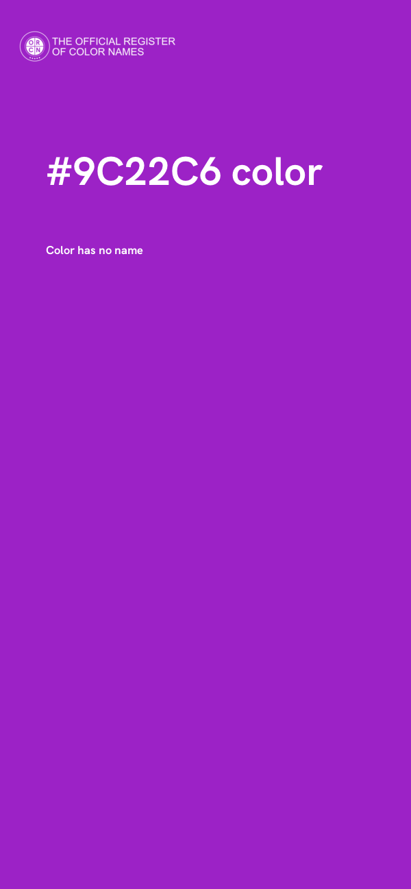 #9C22C6 color image