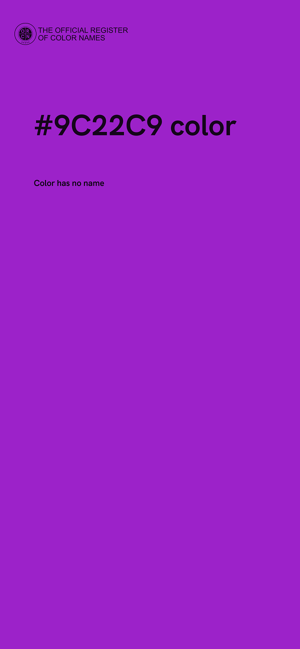#9C22C9 color image