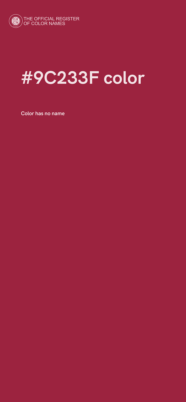 #9C233F color image