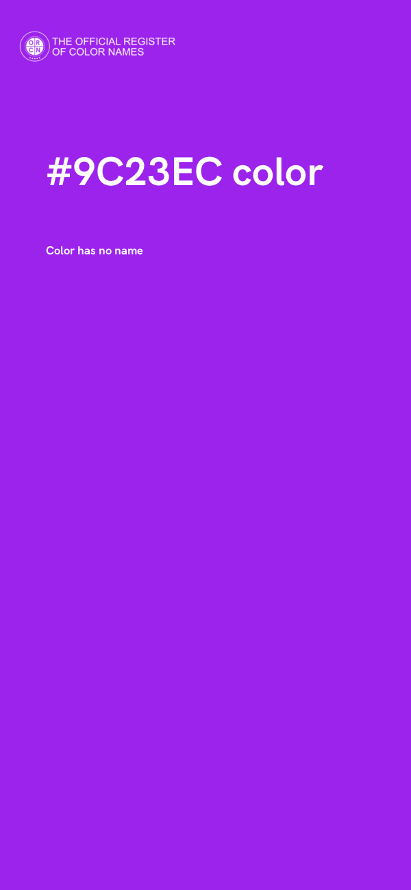 #9C23EC color image