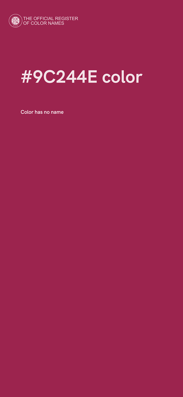 #9C244E color image