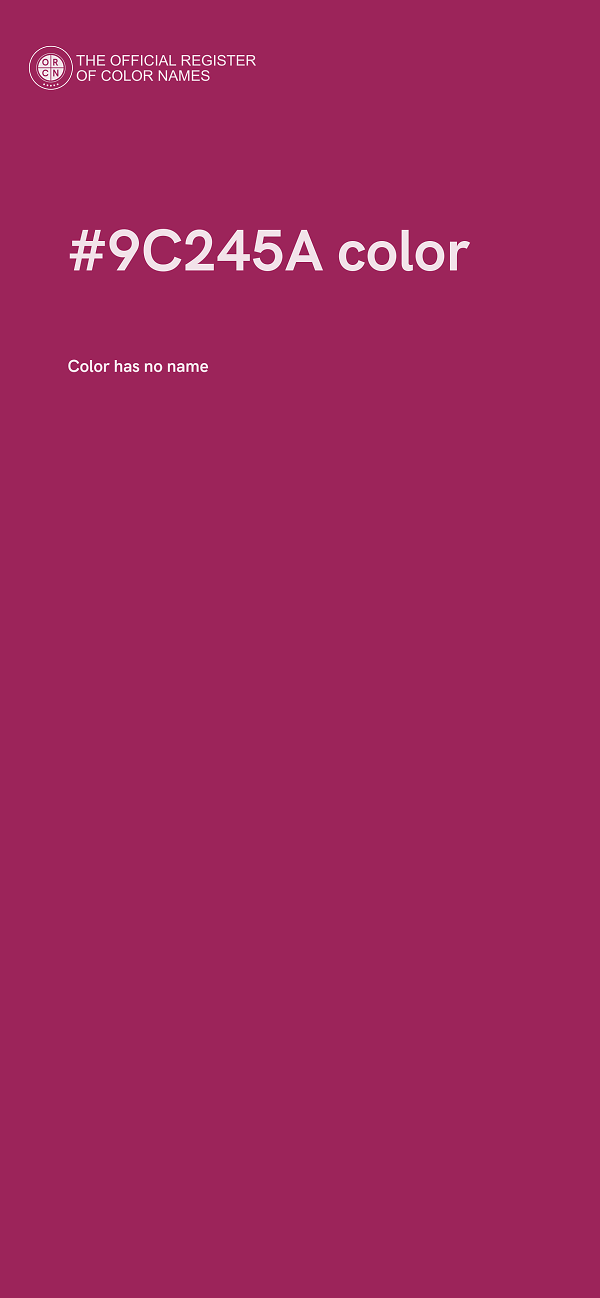 #9C245A color image