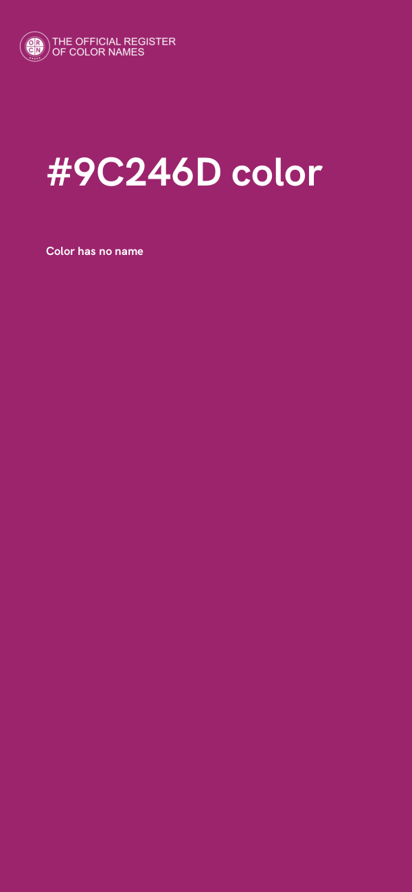 #9C246D color image