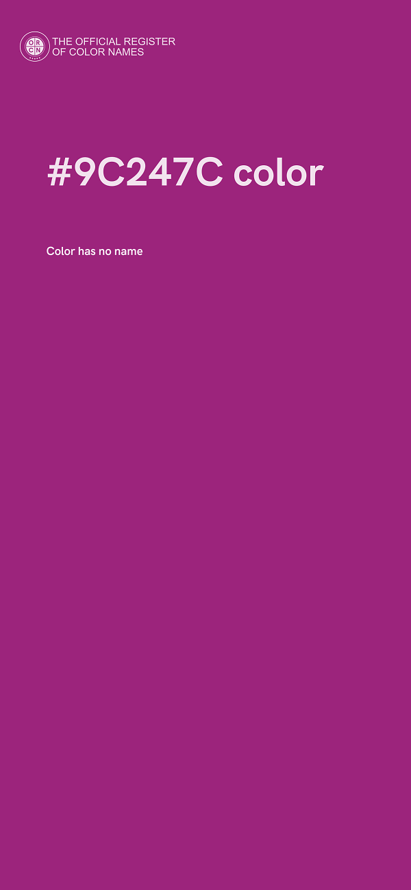 #9C247C color image