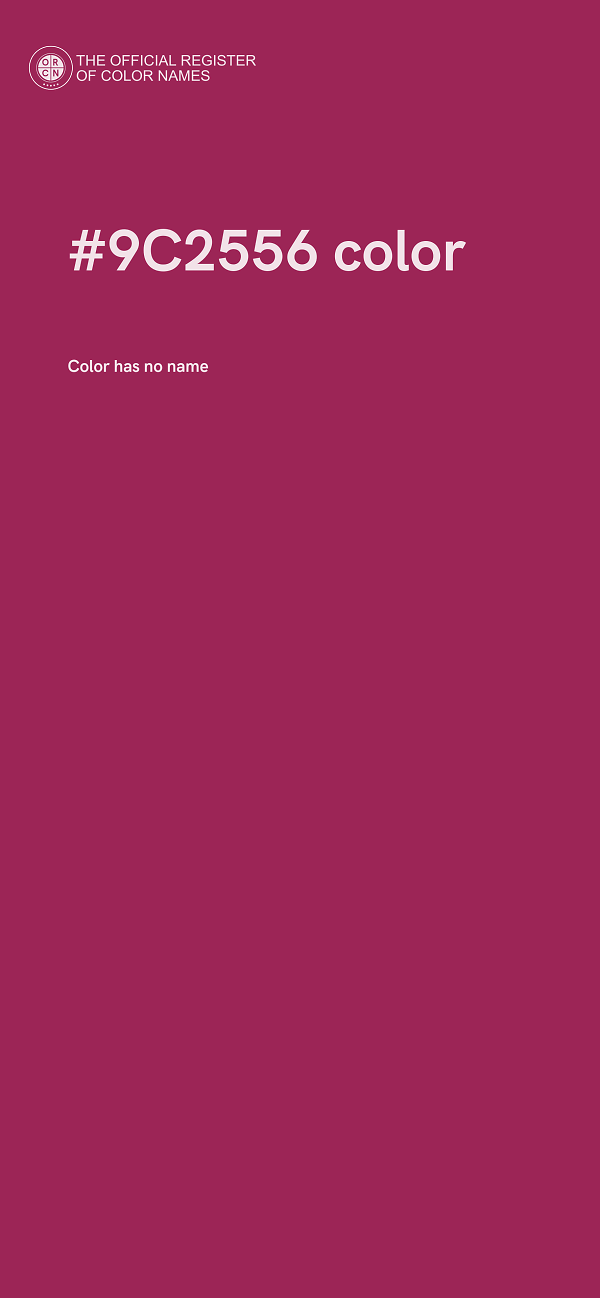 #9C2556 color image
