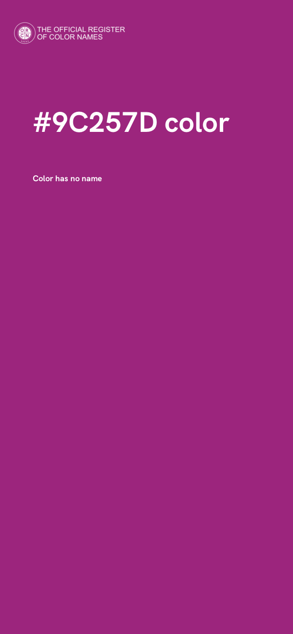 #9C257D color image