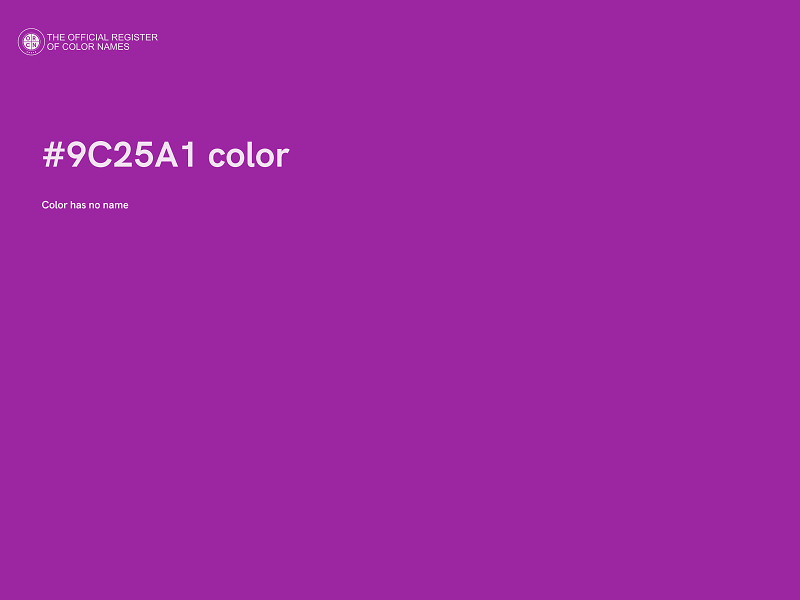 #9C25A1 color image