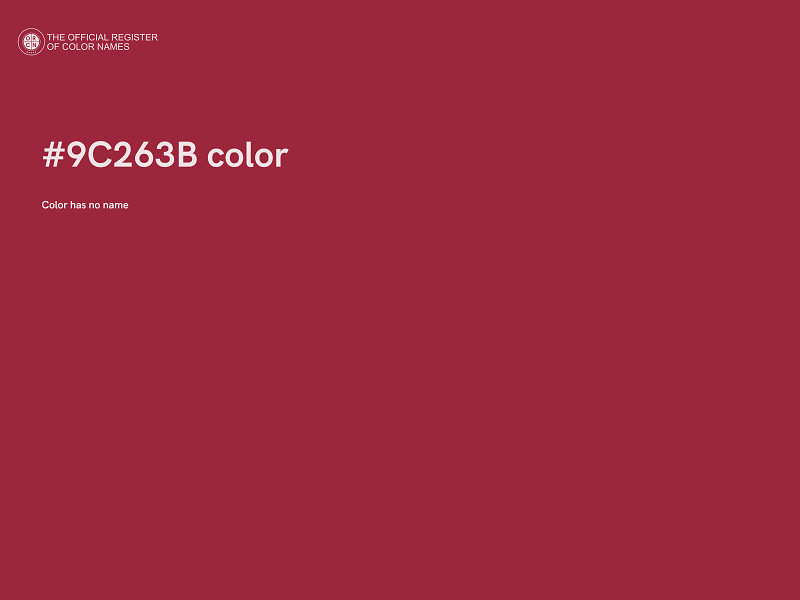 #9C263B color image