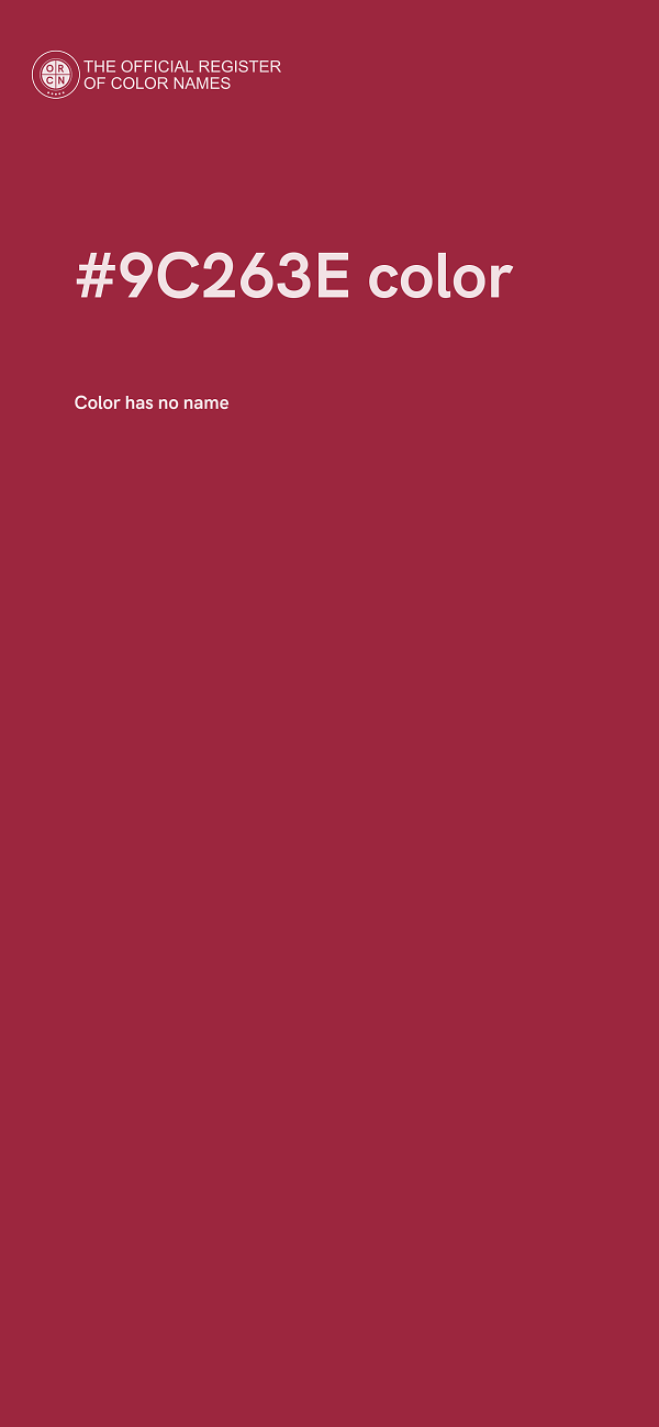 #9C263E color image