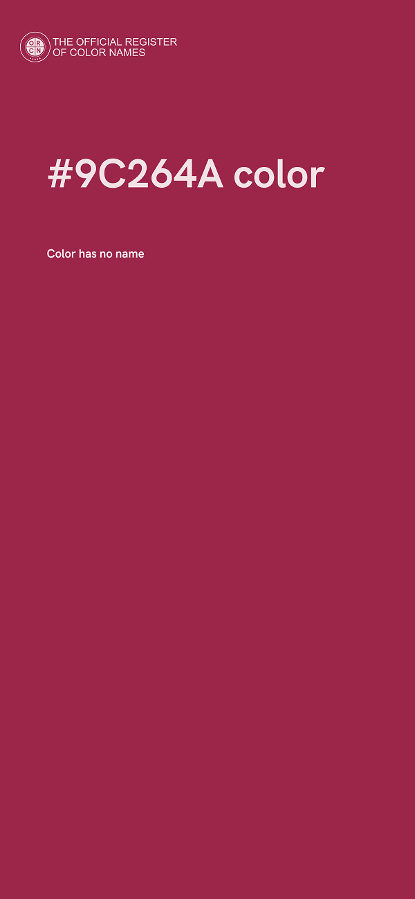 #9C264A color image