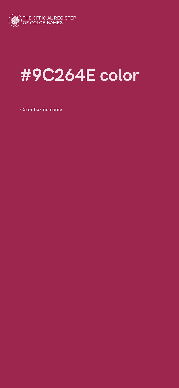 #9C264E color image