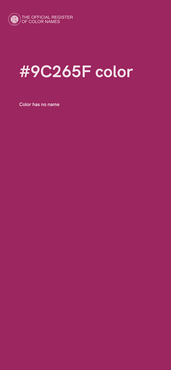 #9C265F color image