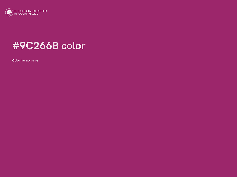 #9C266B color image