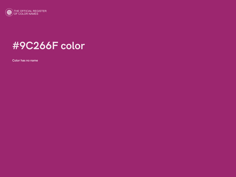 #9C266F color image