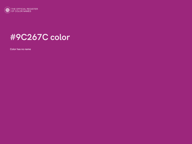 #9C267C color image