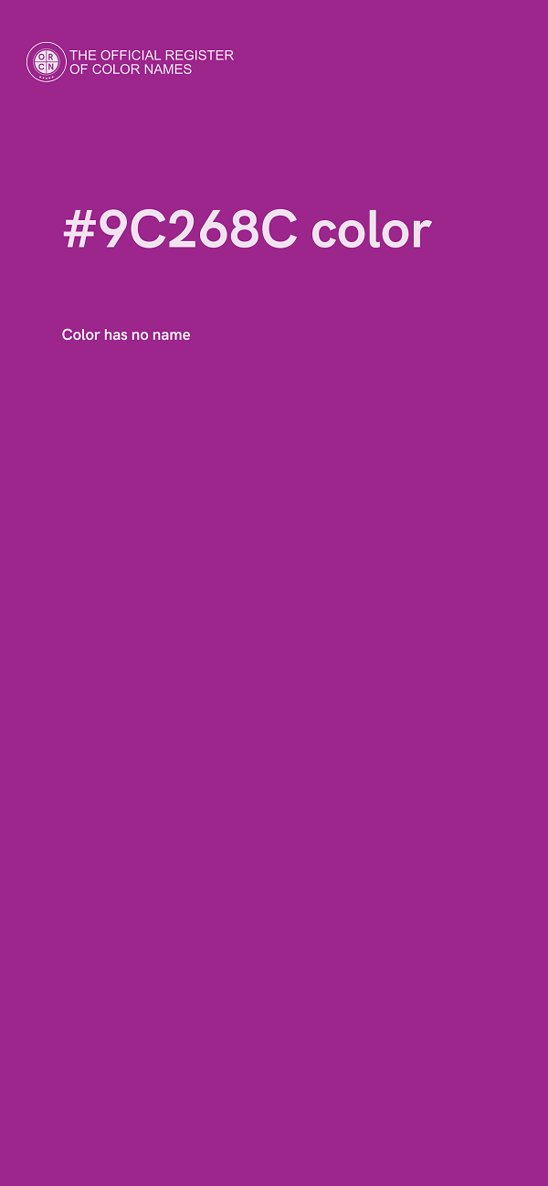 #9C268C color image