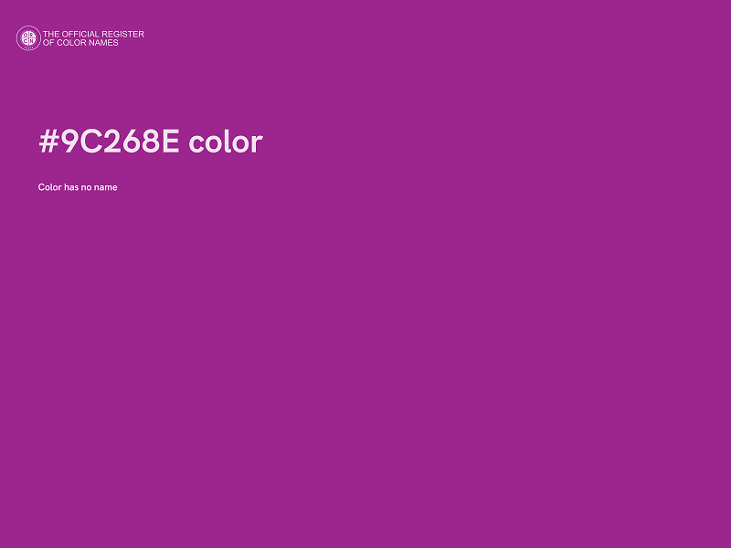 #9C268E color image