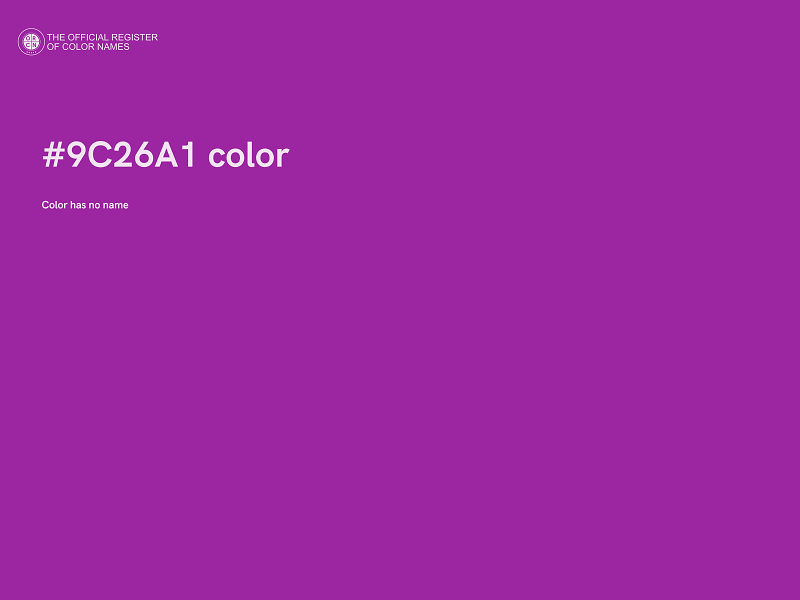 #9C26A1 color image