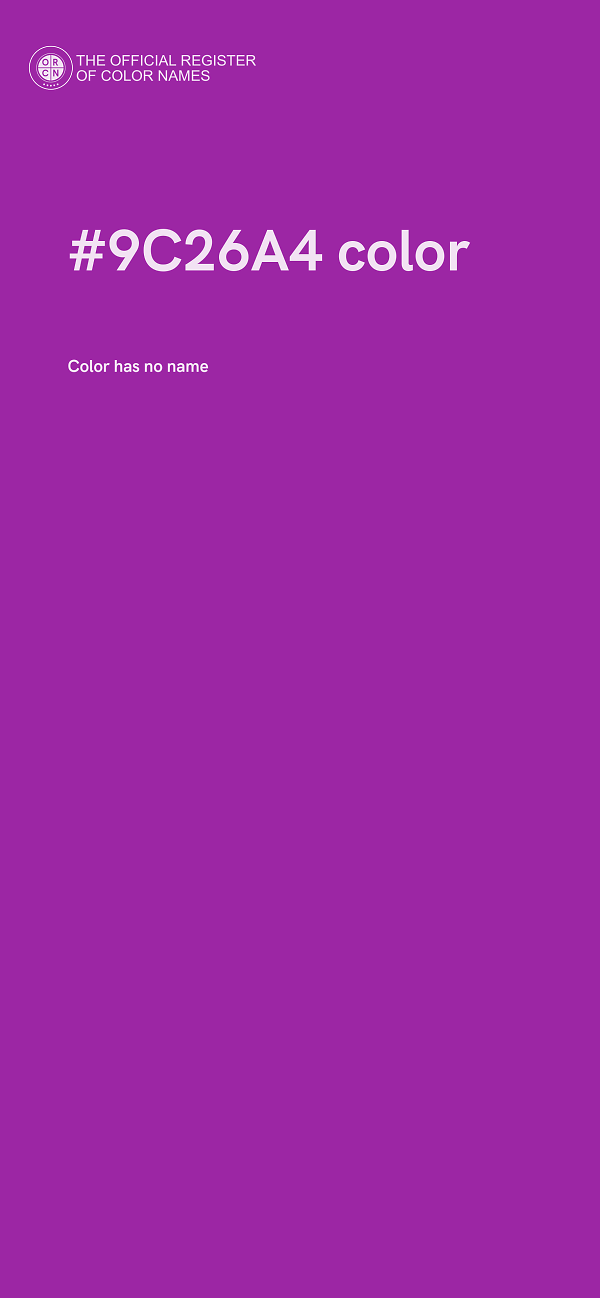 #9C26A4 color image