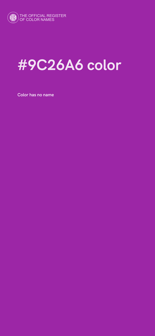 #9C26A6 color image