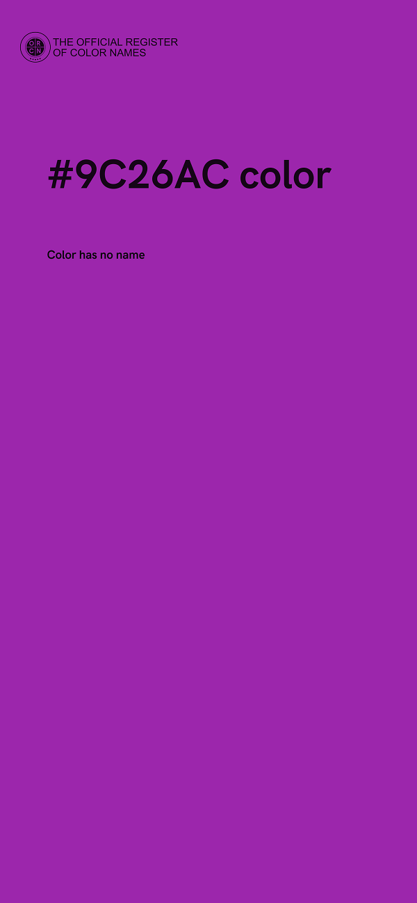 #9C26AC color image