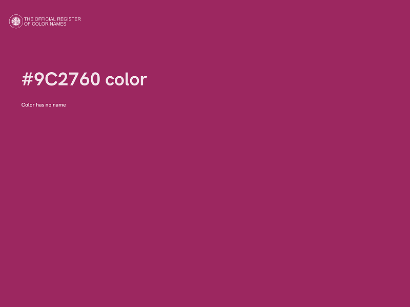 #9C2760 color image