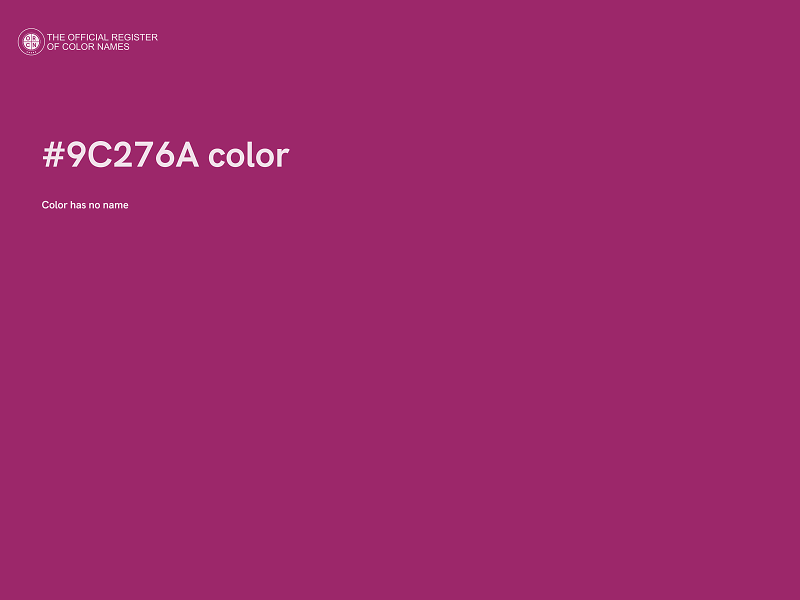 #9C276A color image