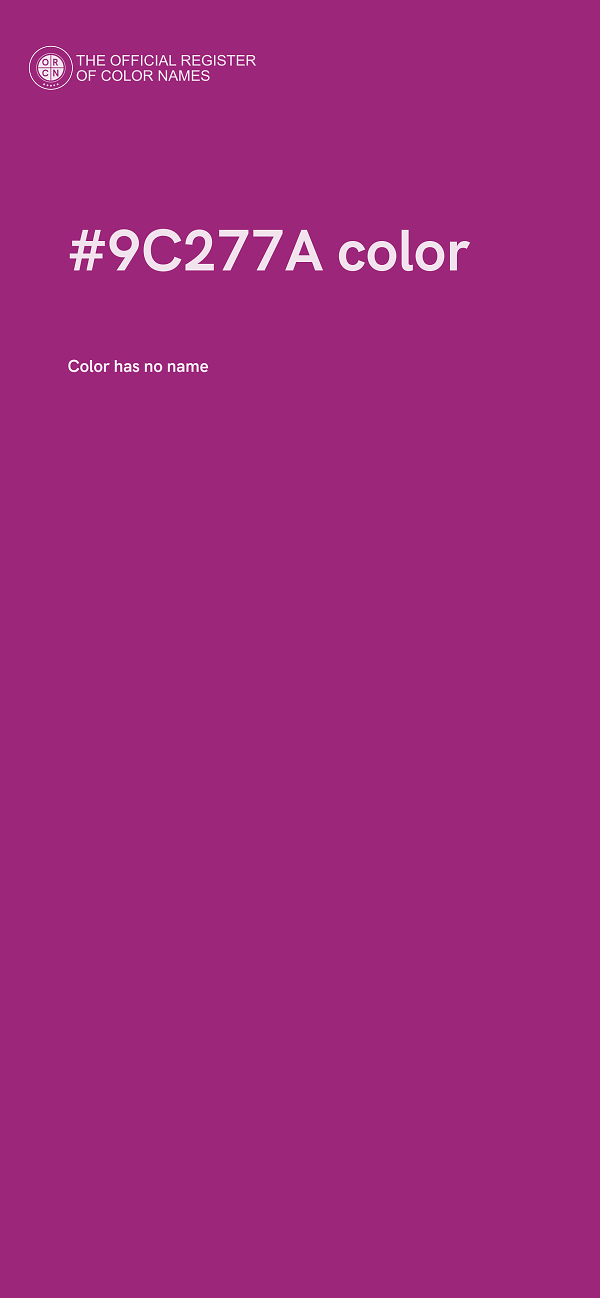 #9C277A color image