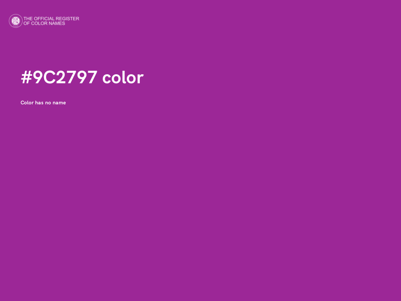 #9C2797 color image