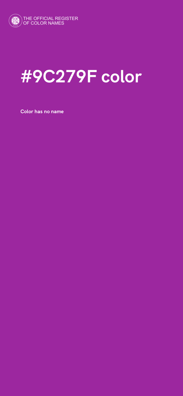 #9C279F color image