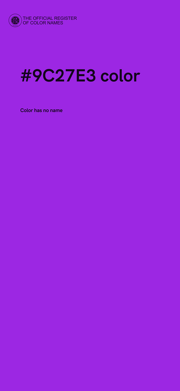 #9C27E3 color image