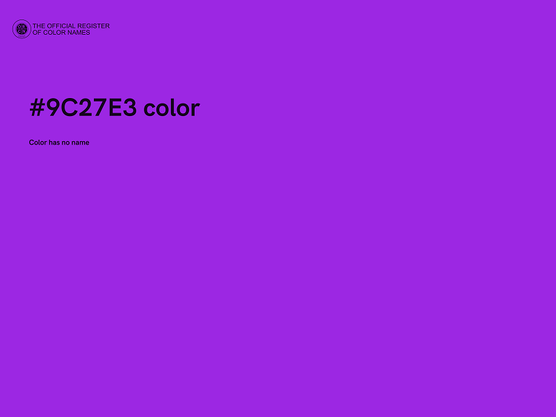 #9C27E3 color image