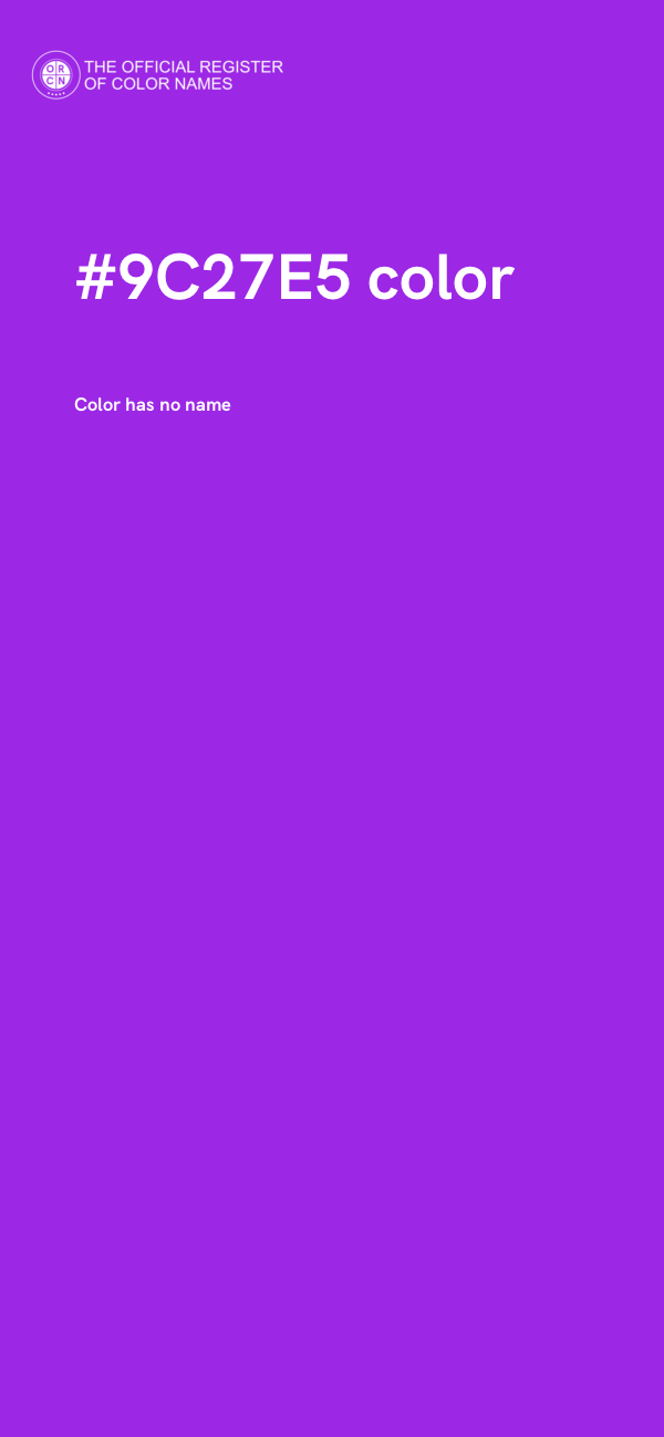 #9C27E5 color image