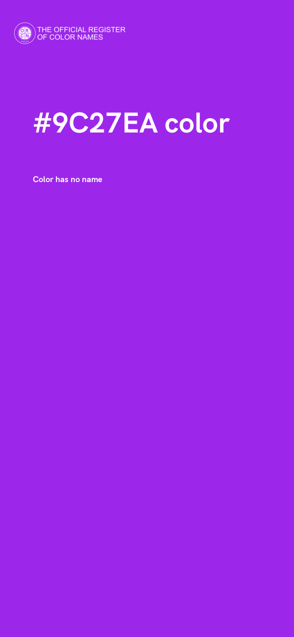 #9C27EA color image