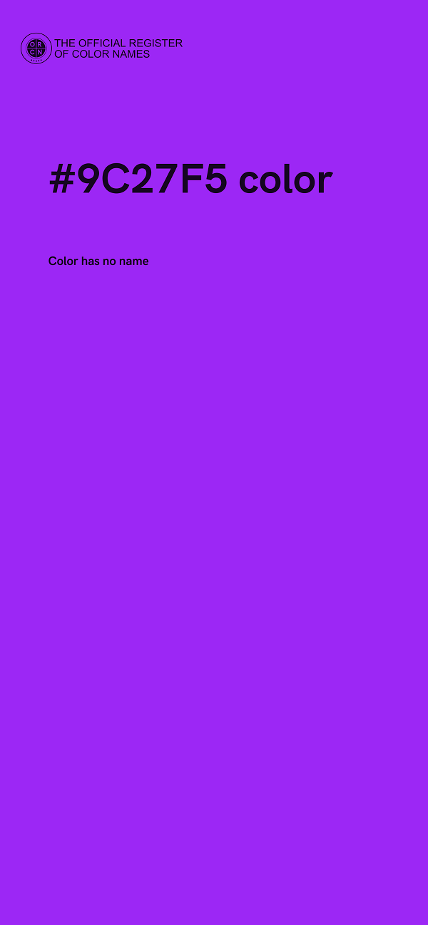 #9C27F5 color image
