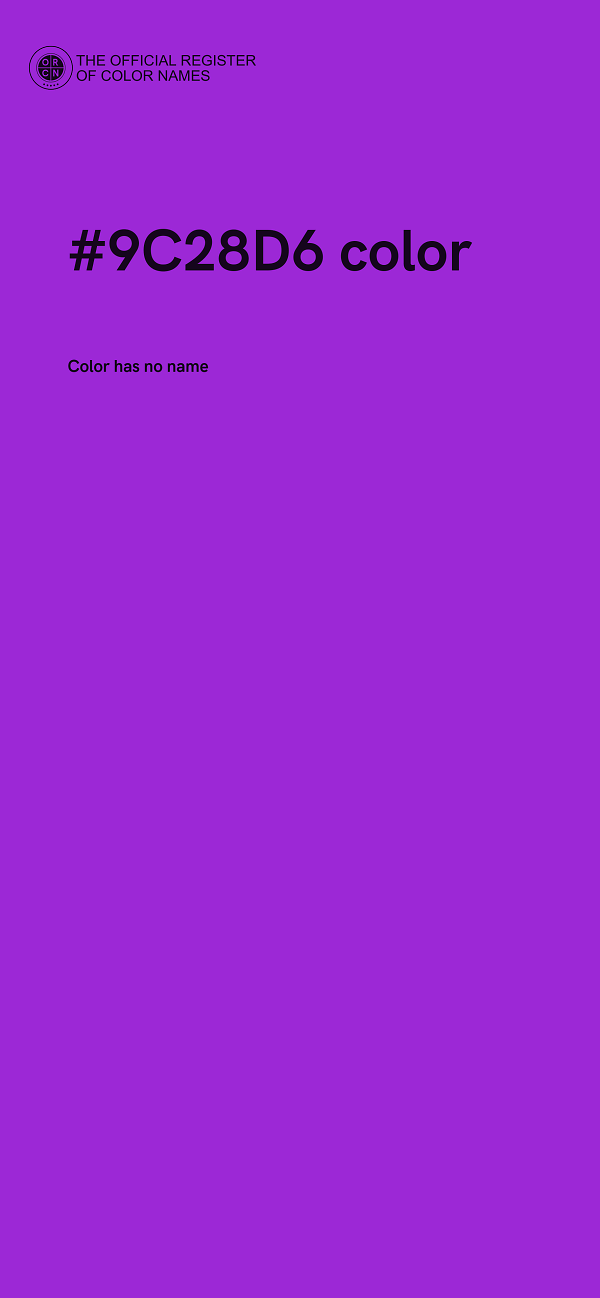 #9C28D6 color image