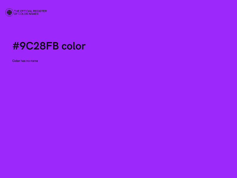 #9C28FB color image