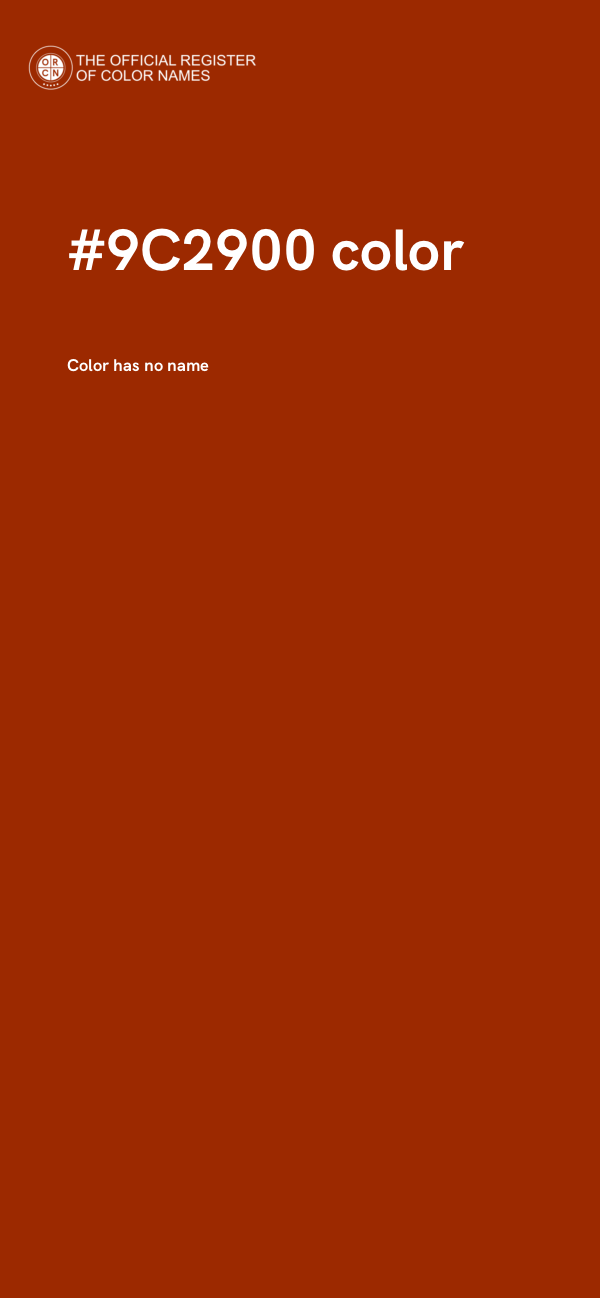 #9C2900 color image