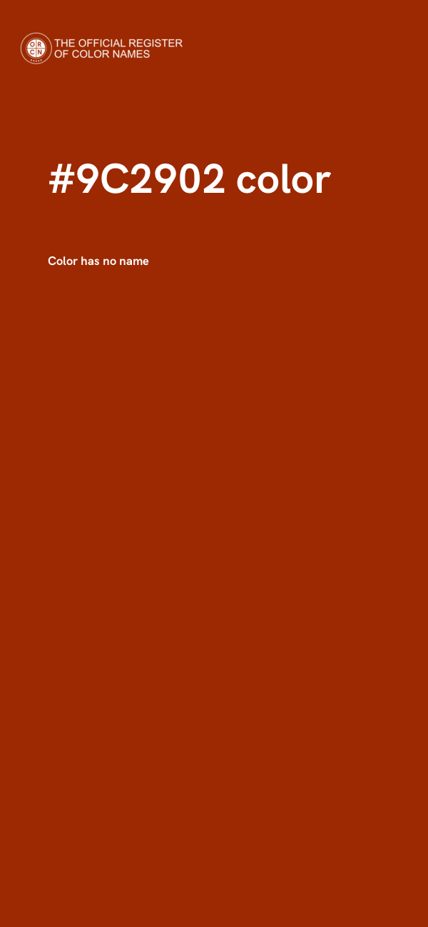#9C2902 color image