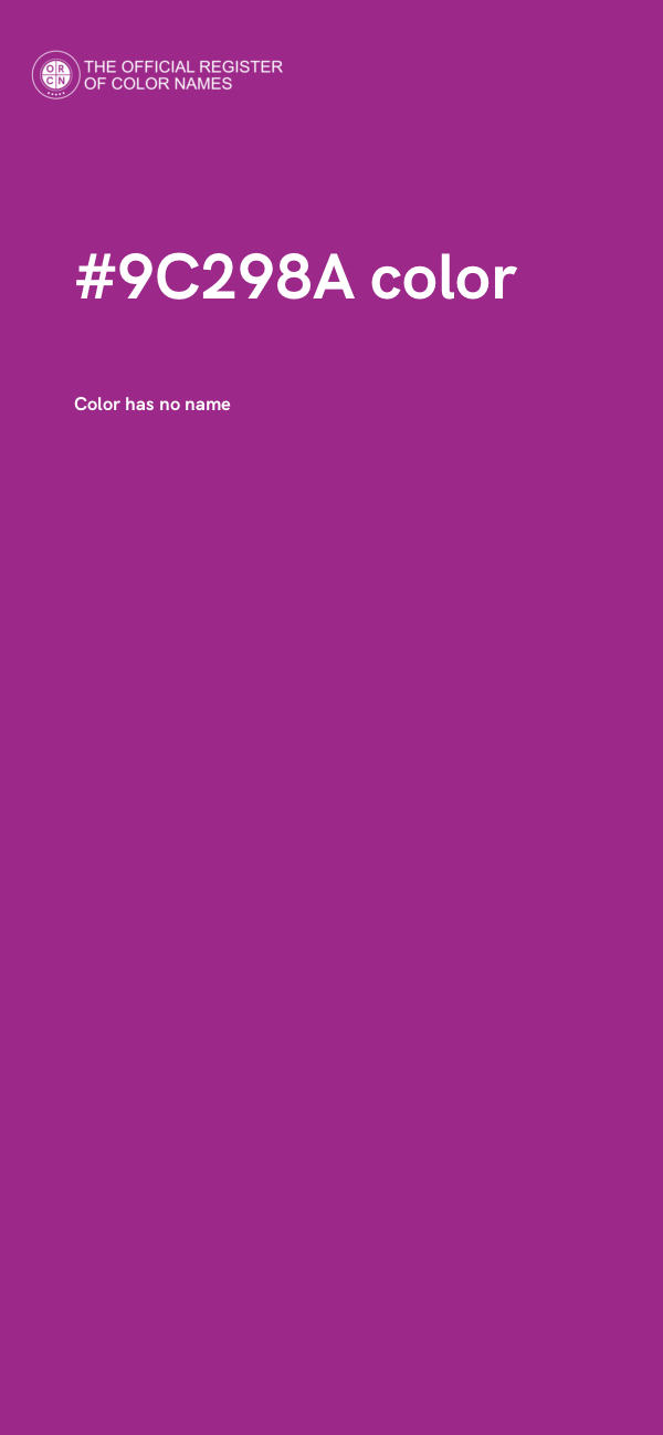#9C298A color image